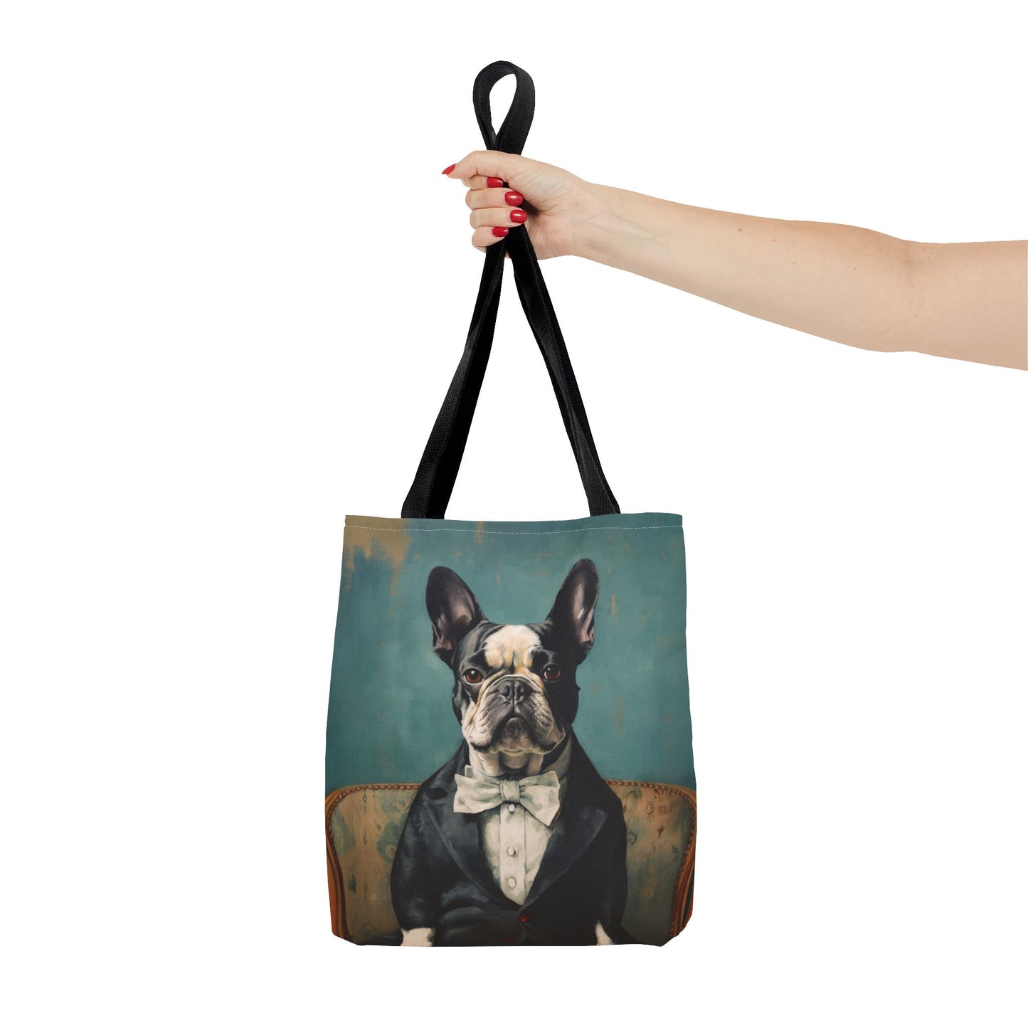 Elegant French Bulldog Tote Bag with Sophisticated Style