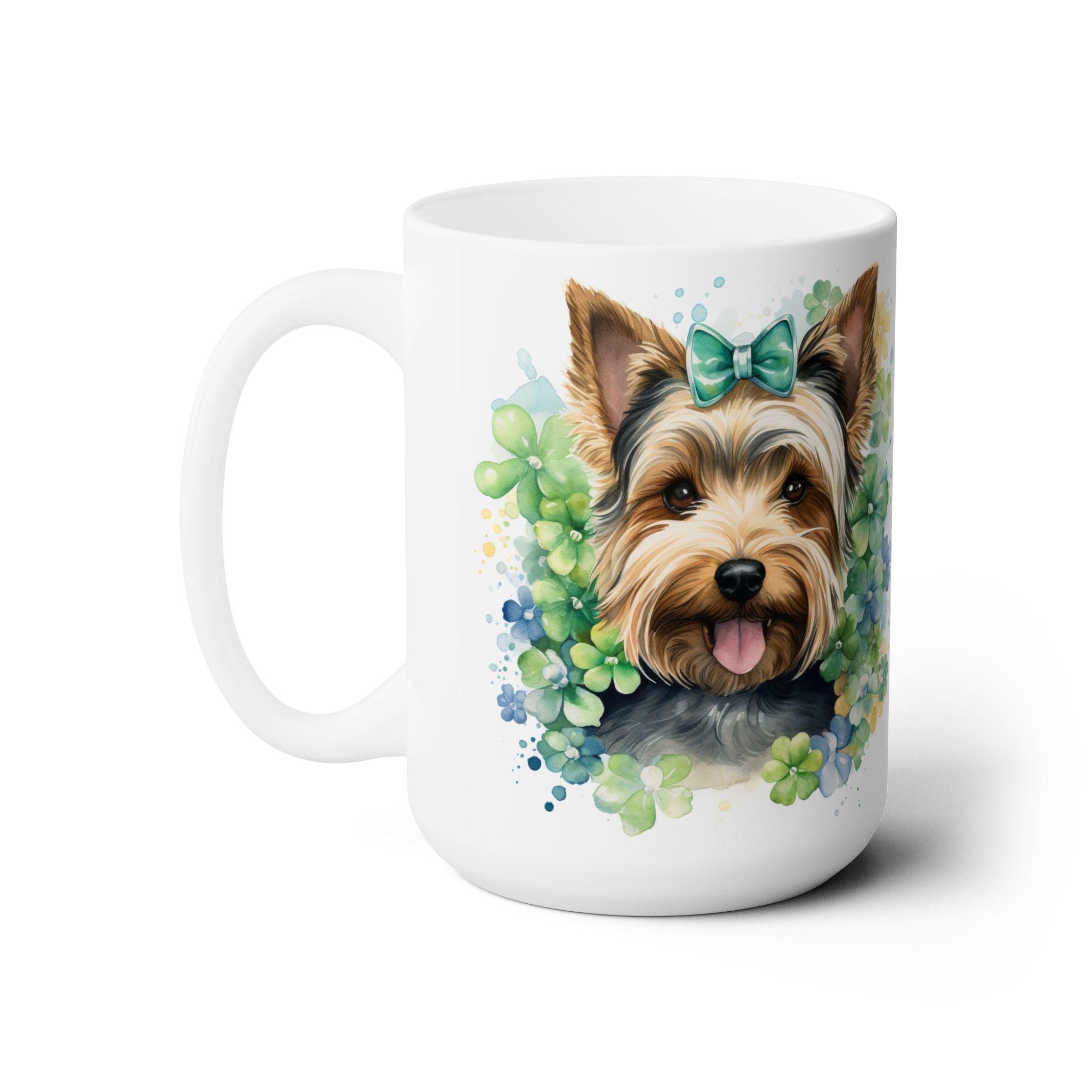 Yorkie Clover Charm St. Patrick's Day Mug – Cute Dog Lover Gift