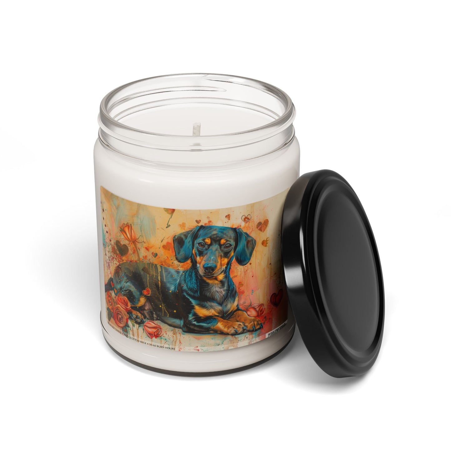 Dachshund Lover's Vintage Soy Candle - Heartfelt Dog Gift