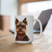 Chic Yorkie Coffee Mug – Yorkshire Terrier Lover Gift, Cute Dog Design