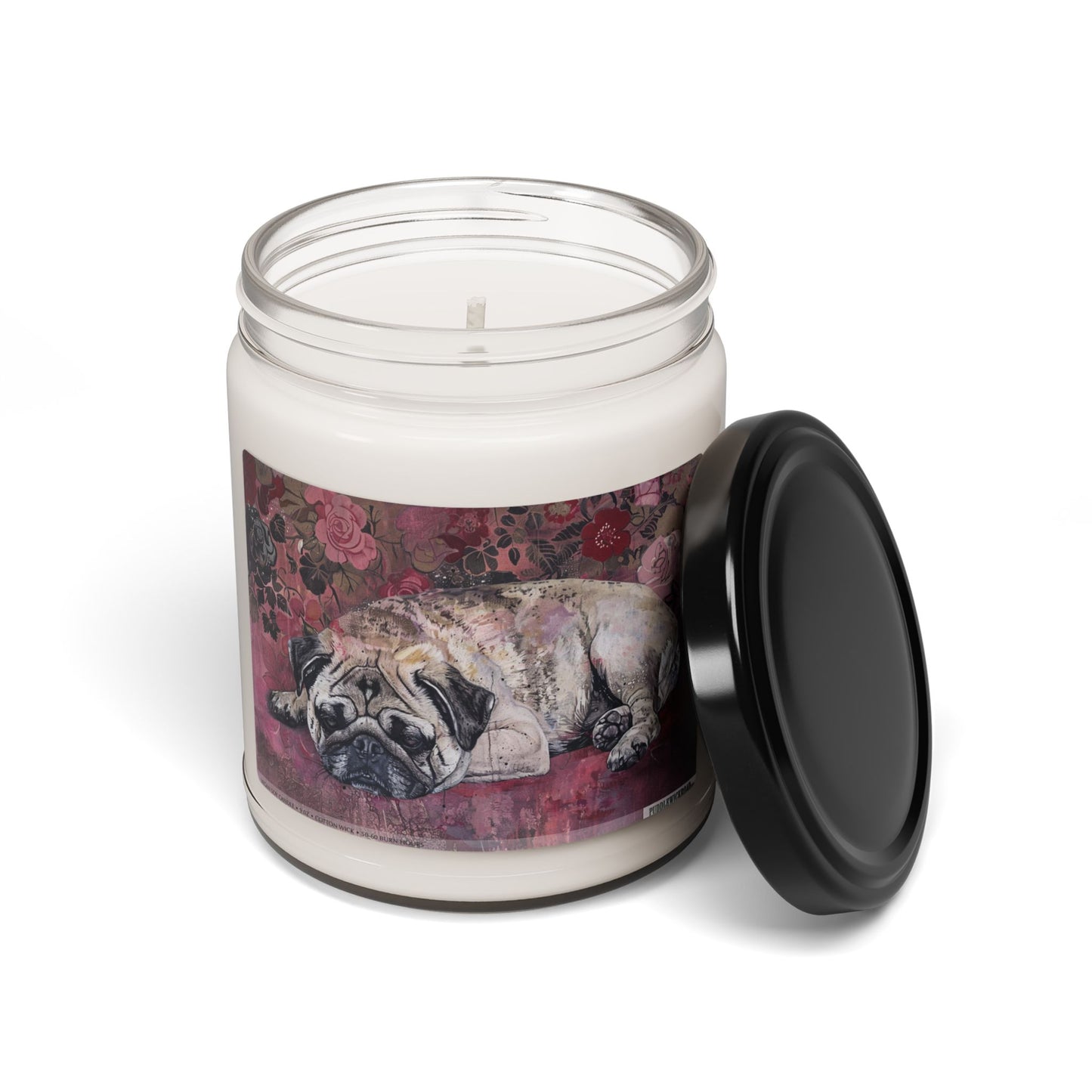 Vintage Pug Candle – Cozy Soy Candle Gift for Dog Lovers