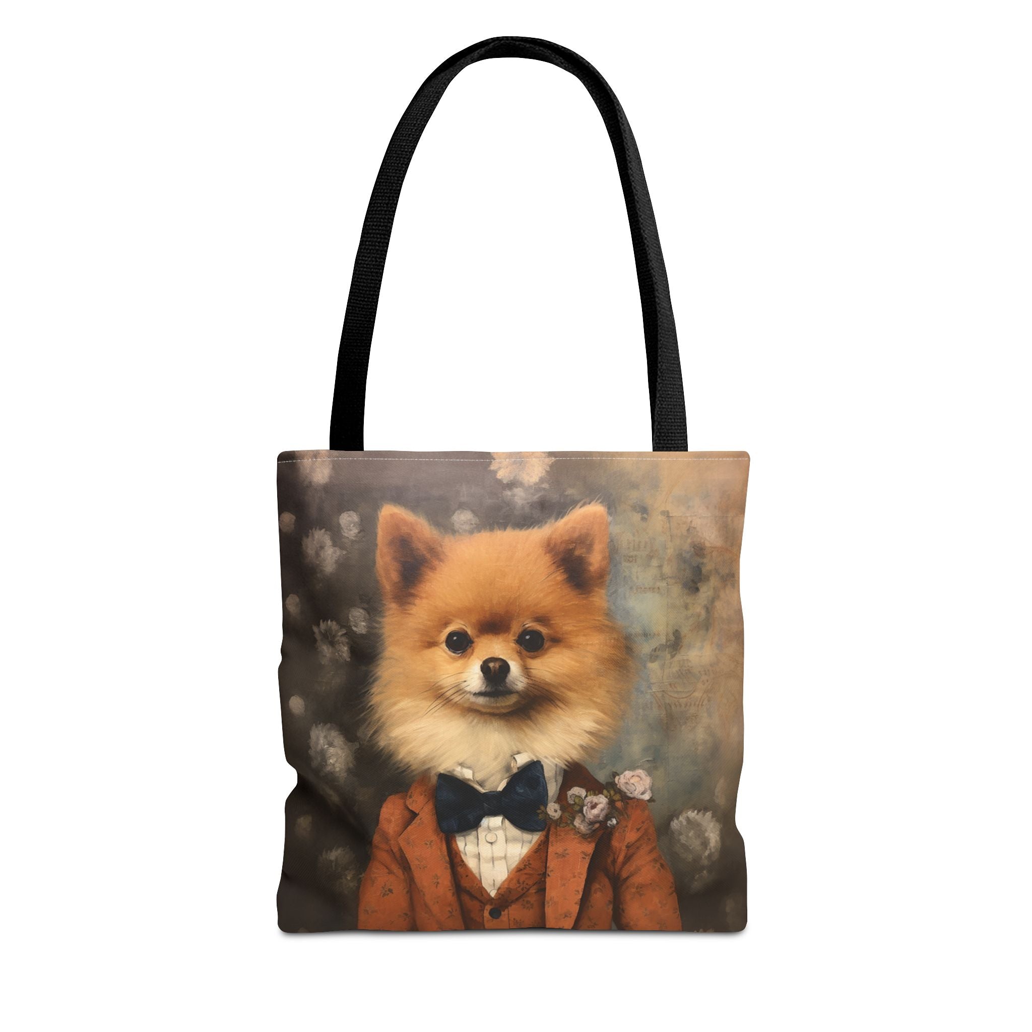 Pomeranian Portrait Canvas Tote Bag, Chic Gift for Dog Lovers