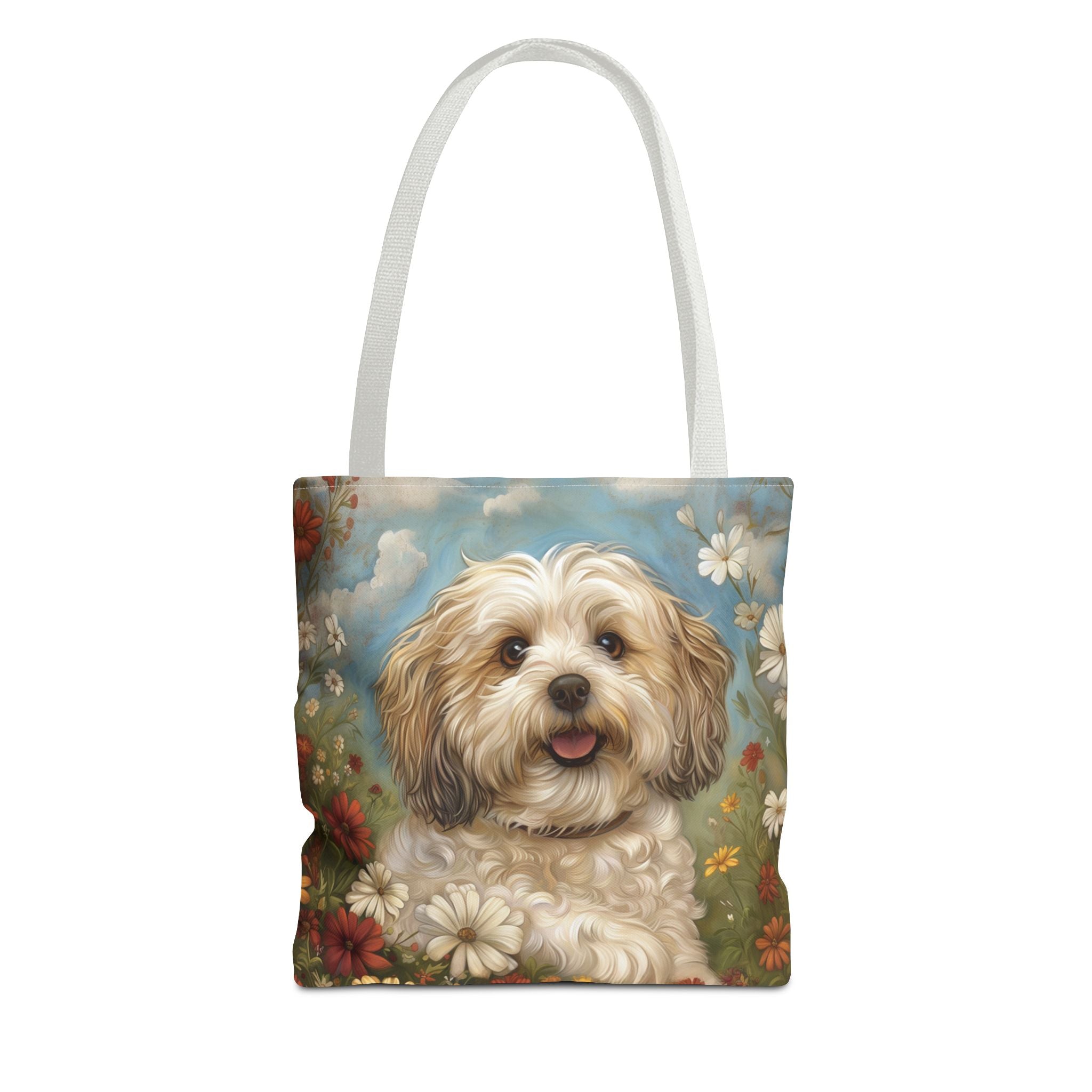 Havanese Floral Dreams Tote Bag, Eco-Friendly Dog Lover Gift