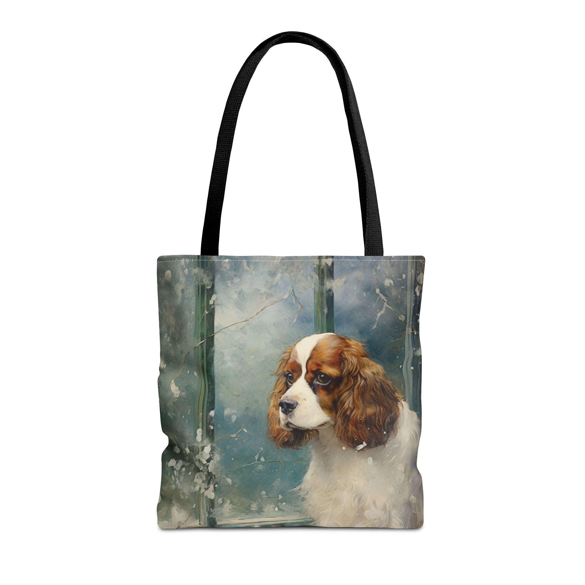 Cavalier King Charles Spaniel Winter Wonderland Canvas Tote Bag