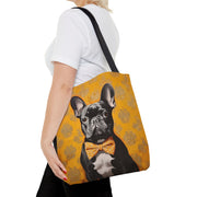 French Bulldog Bow Tie Tote Bag – Chic & Eco-Friendly Canvas Bag