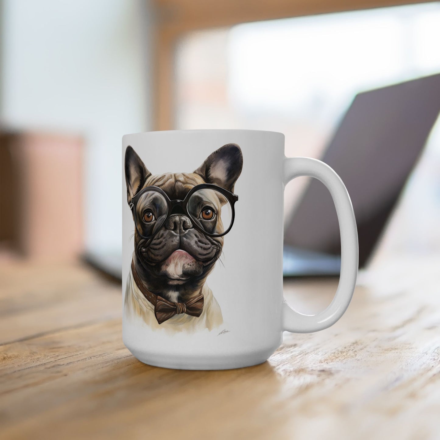 Frenchie Scholar Coffee Mug - Gift for Dog Lovers