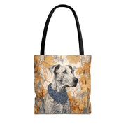 Great Dane Autumn Elegance Tote Bag, Stylish Fall-Inspired Canvas Bag