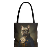 French Bulldog Admiral Canvas Tote Bag for Dog Lovers