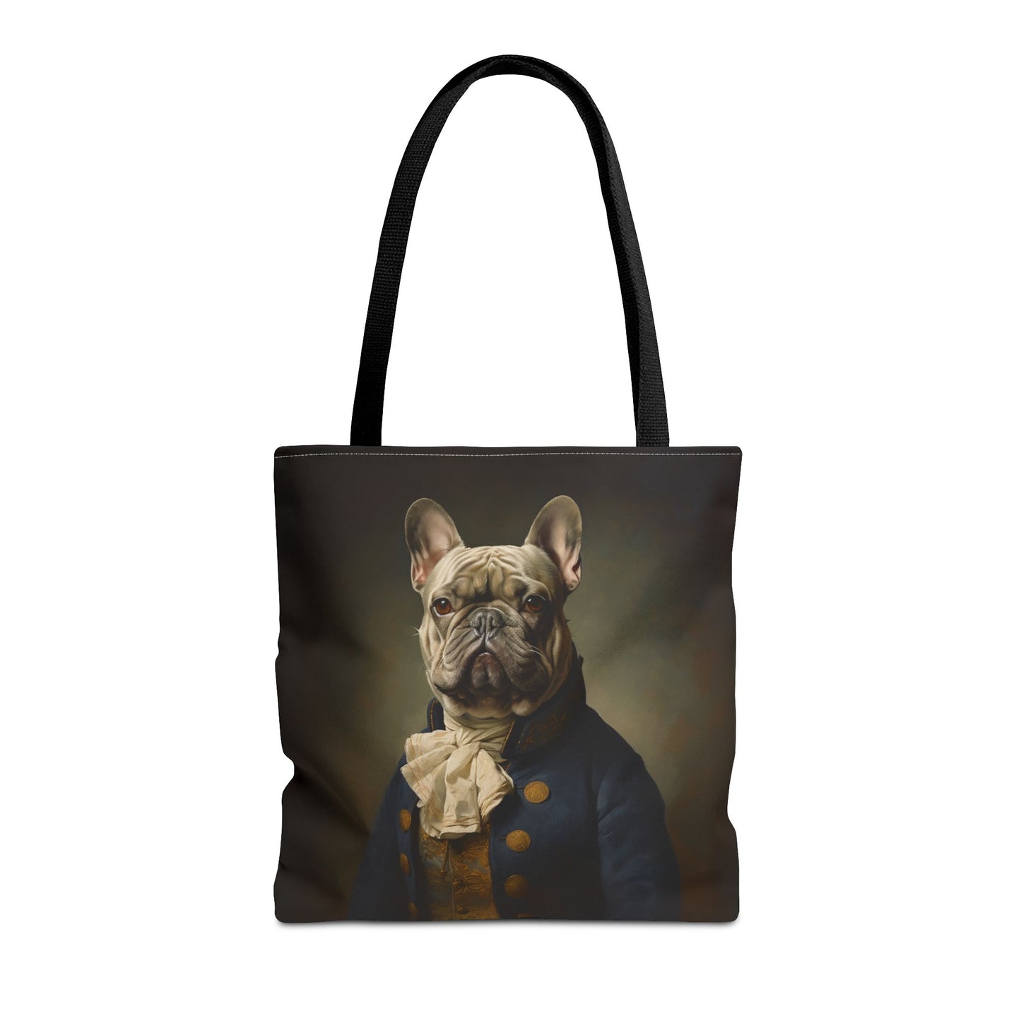 French Bulldog Admiral Canvas Tote Bag for Dog Lovers