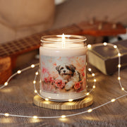 Havanese Puppy Vintage Blossom Candle – Unique Pet Lover Gift