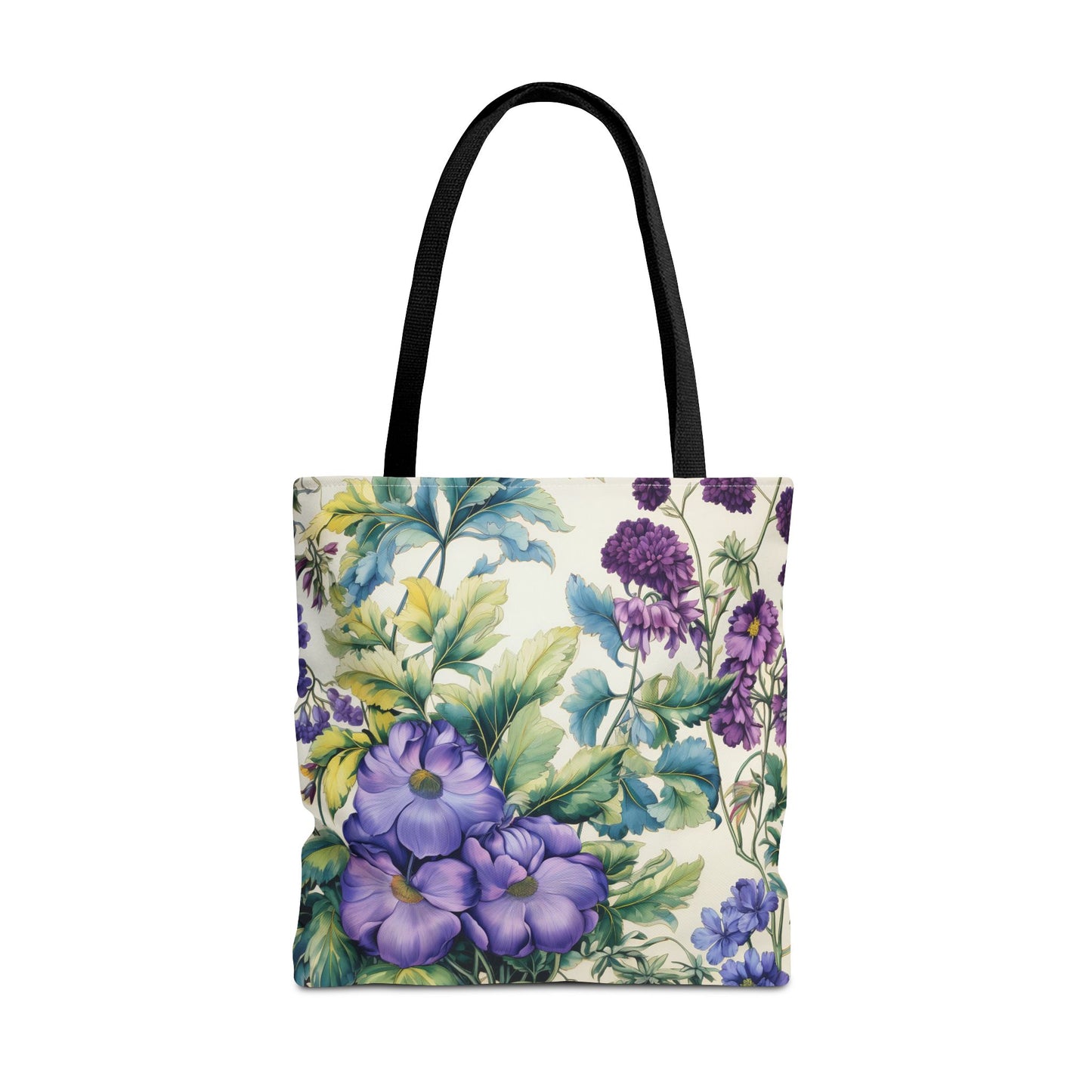 Floral Bloom Canvas Tote Bag, Eco-Friendly Grocery and Market Bag