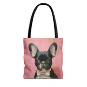 Elegant Frenchie Canvas Tote Bag – Stylish Gift for Dog Lovers