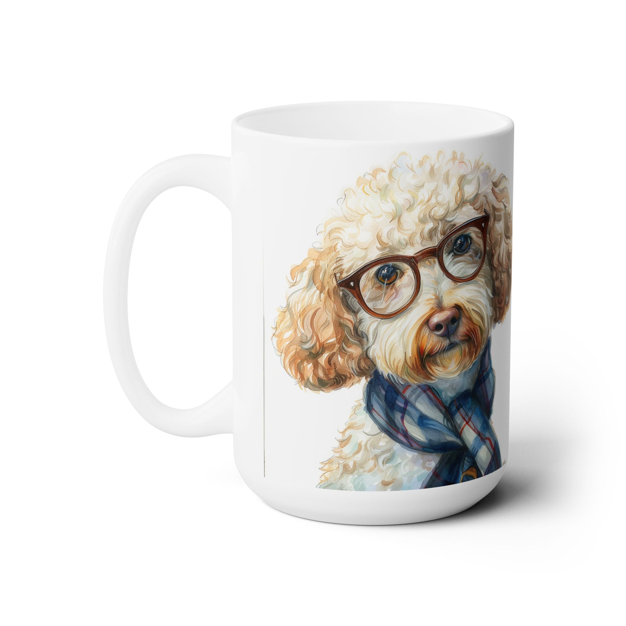 Smart Poodle Scarf Coffee Mug - Adorable Dog Lover Gift