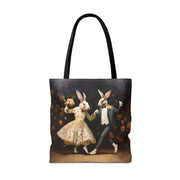 Easter Bunny Dance Tote Bag - Artistic and Eco-Friendly Grocery Bag