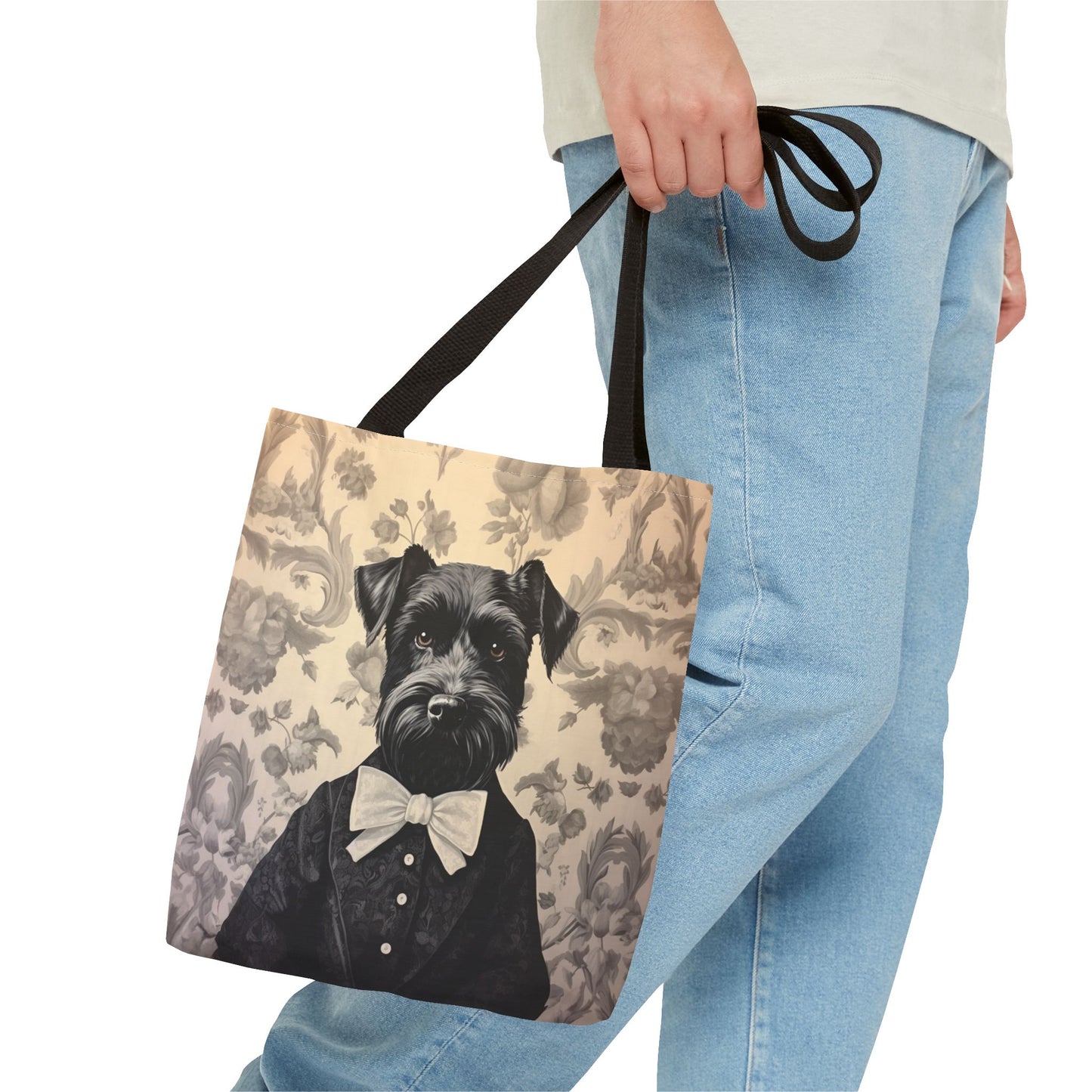 Charming Schnauzer Tote Bag – Elegant Dog Lover Gift, Eco-Friendly Carryall