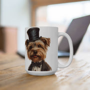 Yorkie Gentleman Mug – Yorkshire Terrier Coffee Cup, Gift for Yorkie Lovers