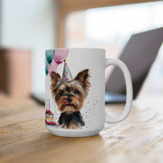 Yorkie Birthday Celebration Mug – Perfect Gift for Dog Lovers