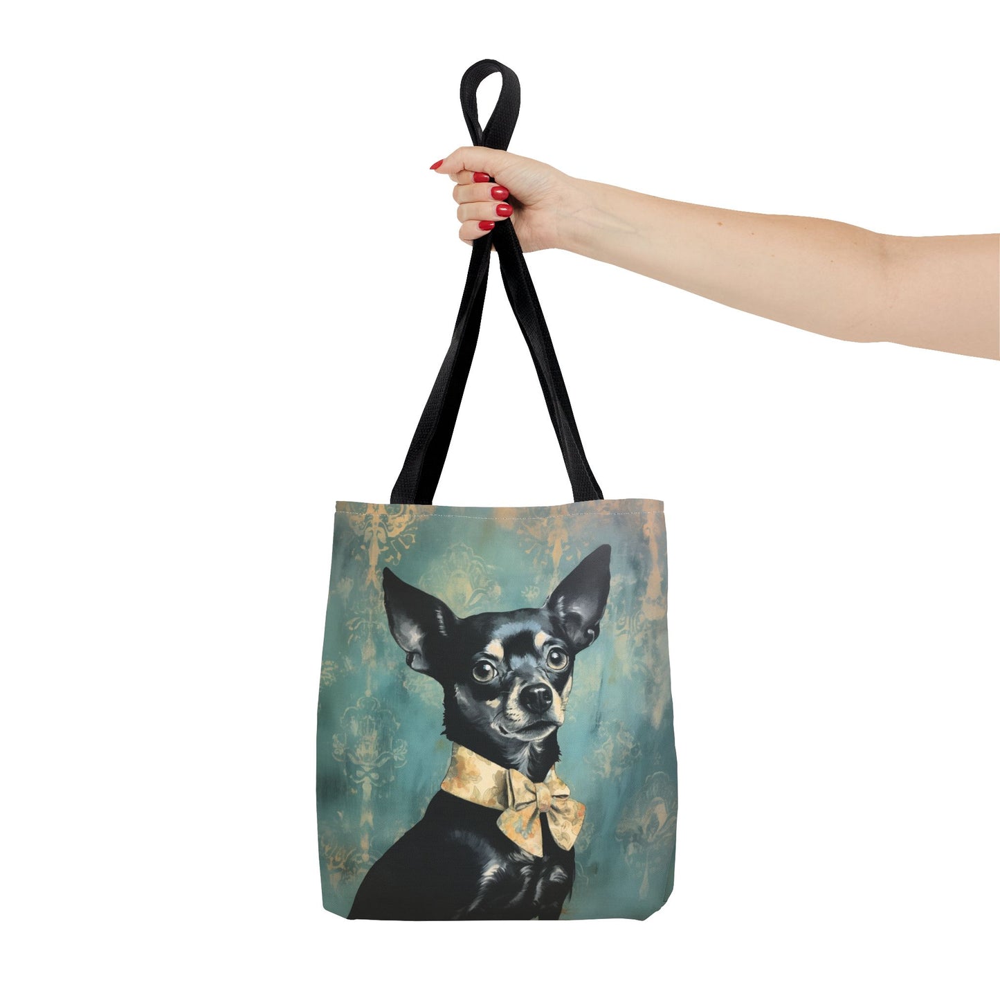 Dapper Chihuahua Tote Bag – Elegant Eco-Friendly Canvas for Dog Lovers