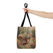 Whimsical Easter Bunny Garden Scene Tote Bag