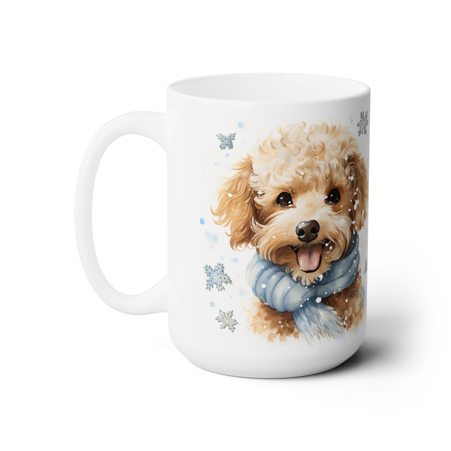 Poodle Winter Wonderland Mug – Cozy Dog Lover's Gift