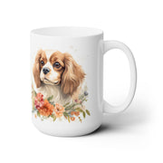 Cavalier King Charles Spaniel Mug – Floral Dog Lover Gift