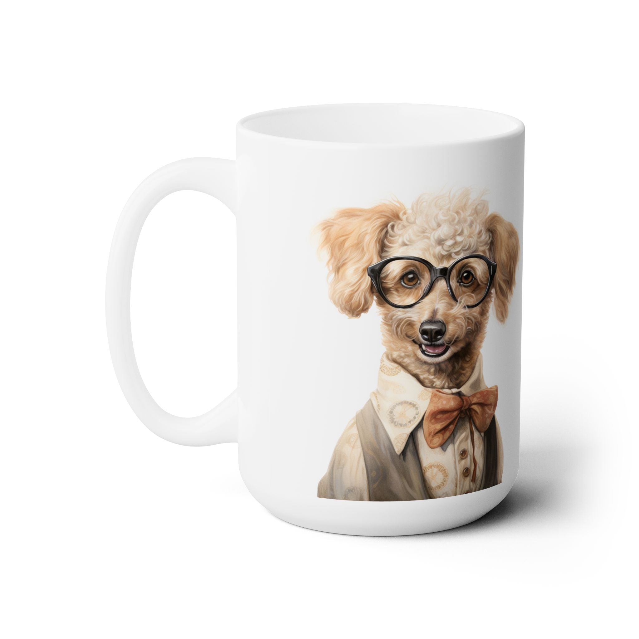 Poodle Professor Mug - Adorable Dog Lover Gift for Coffee Enthusiasts