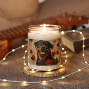 Rottweiler Romance Candle – Heartwarming Gift for Dog Lovers