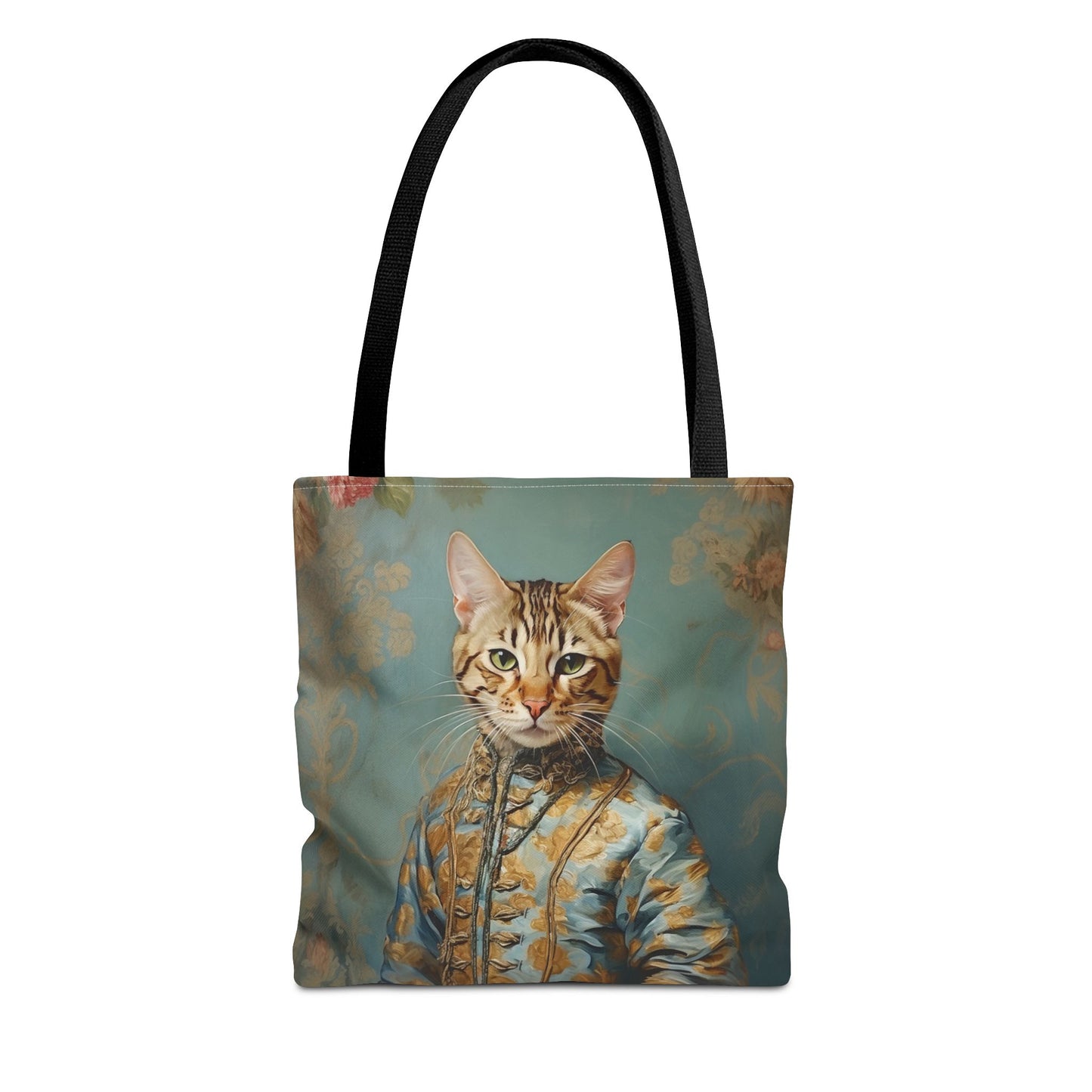 Elegant Bengal Cat Tote Bag, Artistic Eco-Friendly Canvas for Cat Lovers