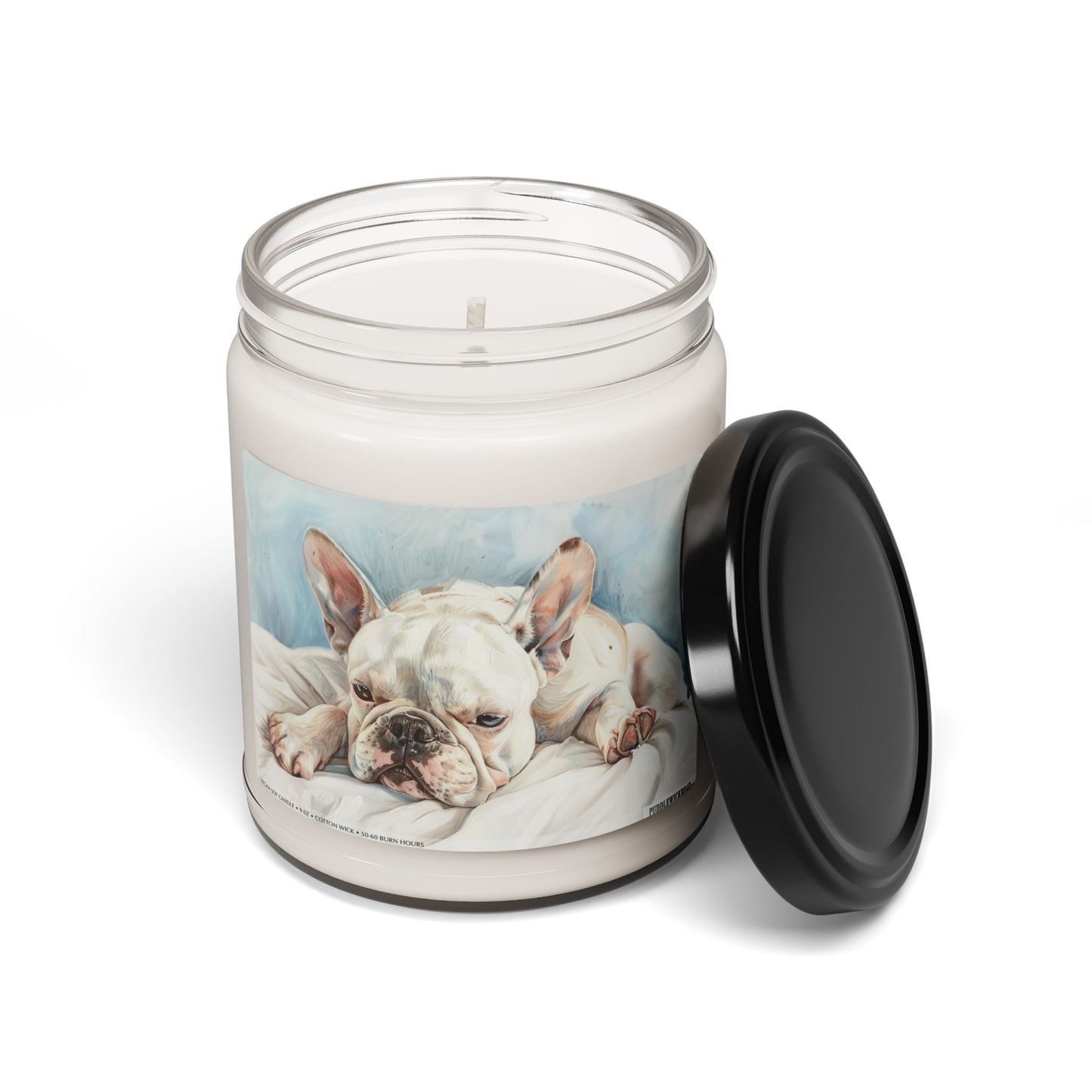 French Bulldog "Frenchie Dream" Soy Candle – Cozy Art Gift for Dog Lovers