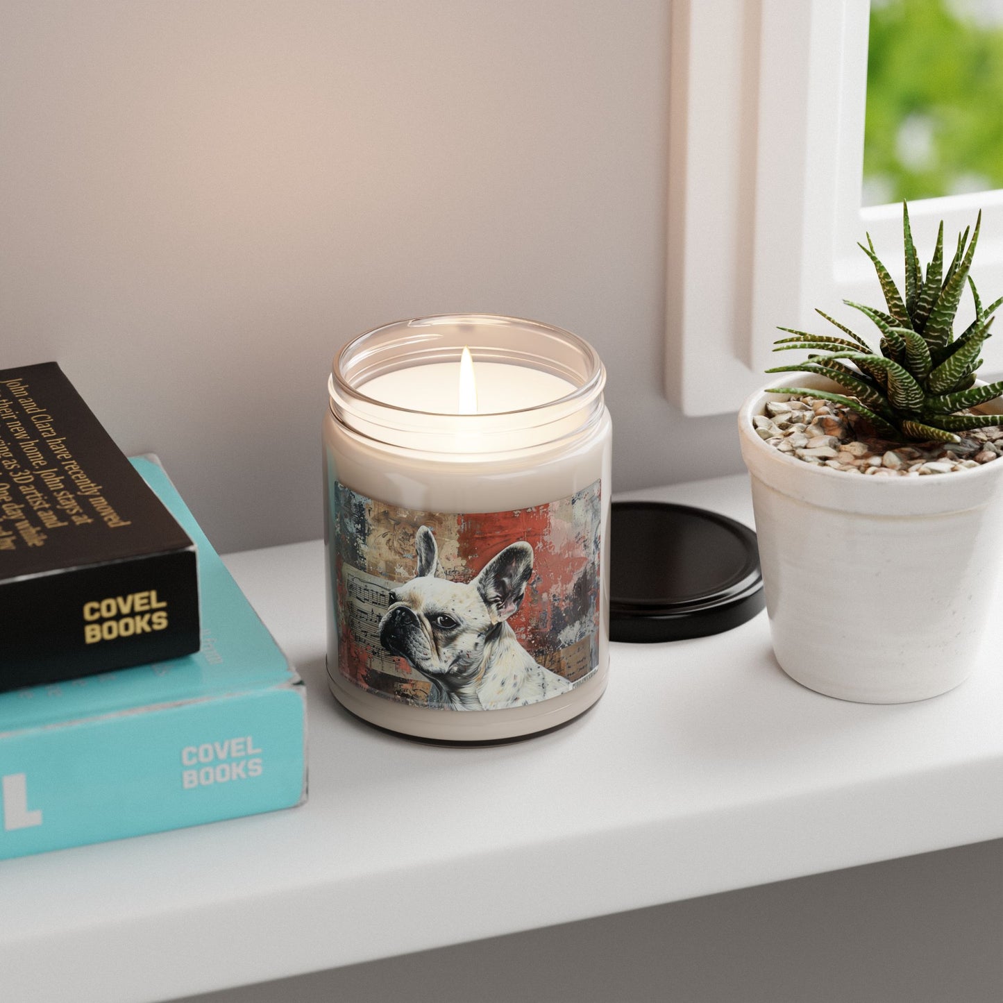 Frenchie Vintage Art Soy Candle – Perfect Gift for Dog Lovers