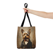 Yorkshire Terrier Aristocrat Tote Bag, Stylish Canvas for Pet Lovers