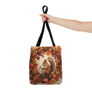 Autumn Harvest Squirrel Tote Bag - Eco-Friendly Canvas Gift