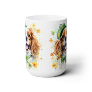 Cavalier King Charles Spaniel St. Patrick's Day Coffee Mug | Shamrock Dog Lover Gift