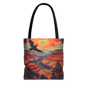 Grand Canyon Sunset Eagle Tote Bag - Eco-Friendly Nature Lover Gift