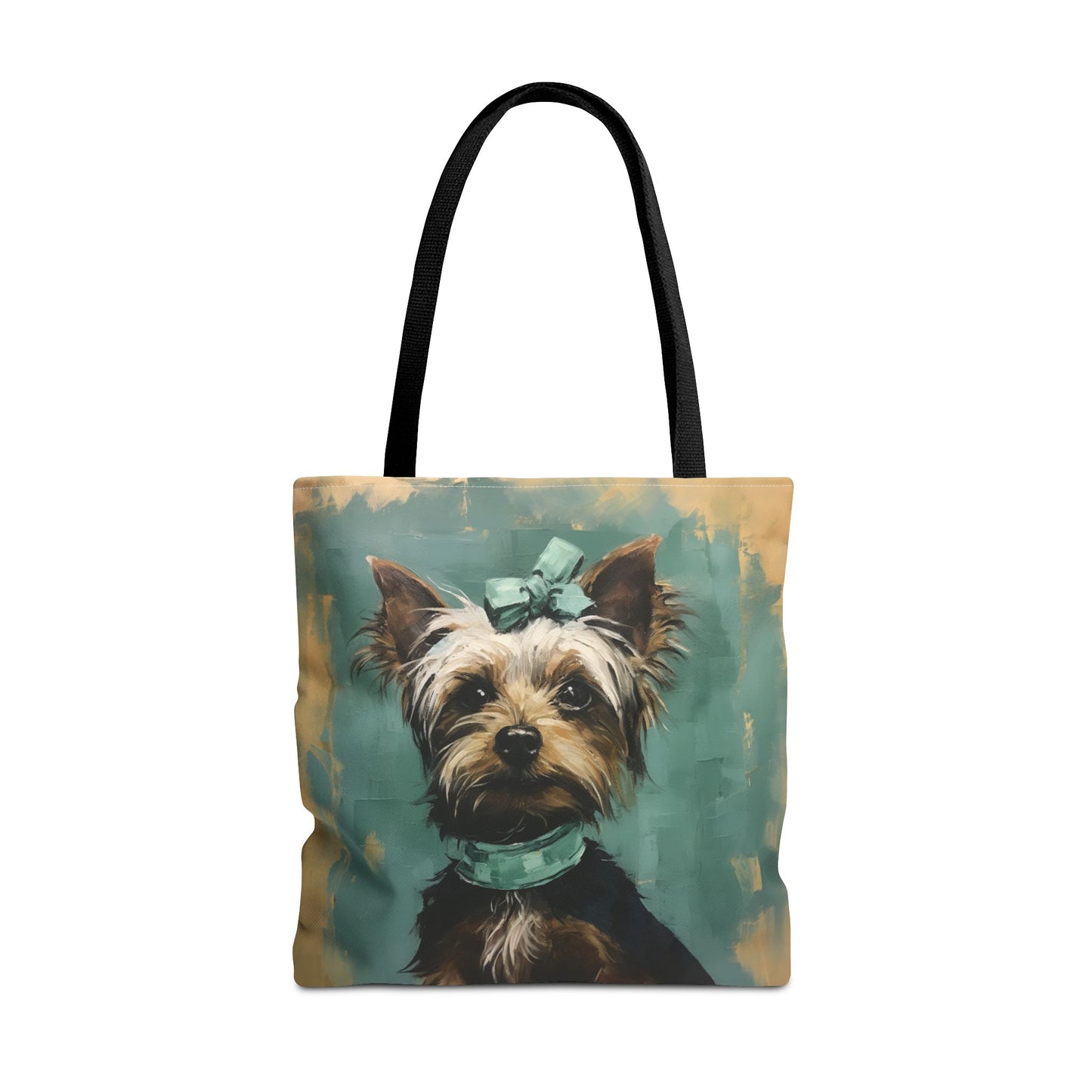 Chic Yorkie Portrait Canvas Tote Bag – Perfect for Dog Lovers