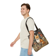 Elegant Fox Tote Bag, Nature-Inspired Eco-Friendly Carryall