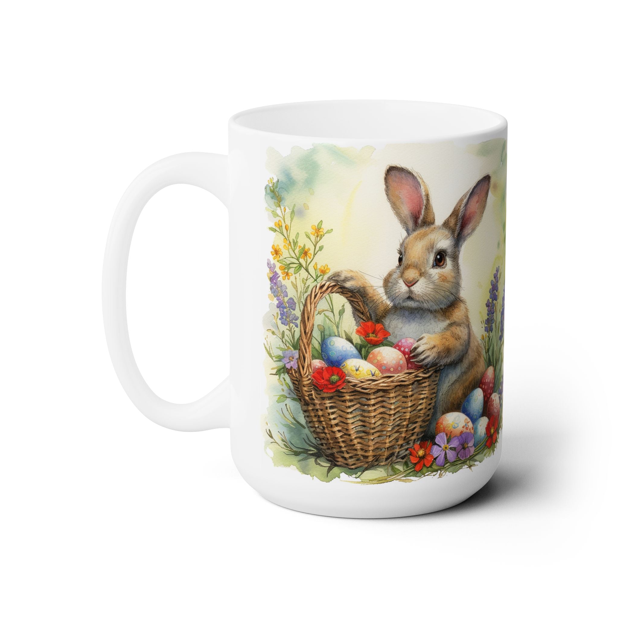 Easter Bunny Basket Mug – Spring Gift for Coffee Lovers