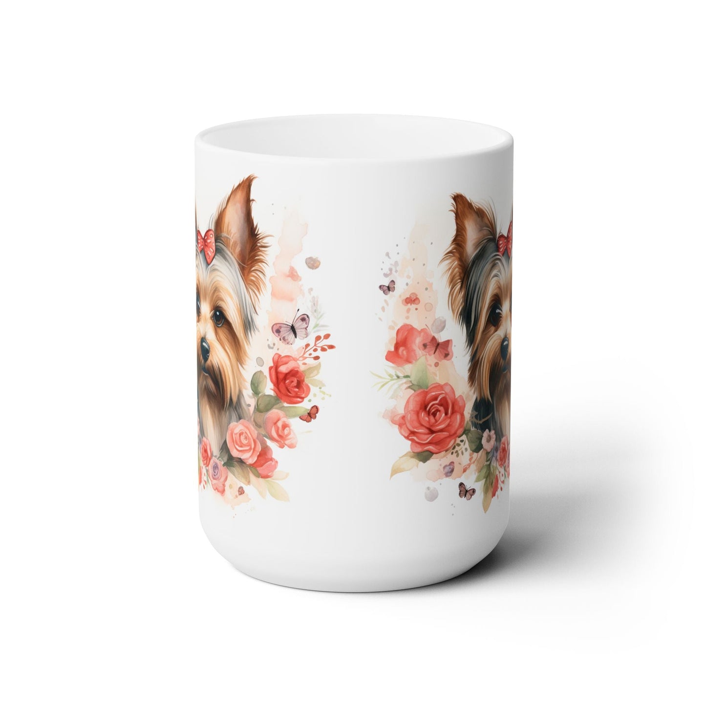 Yorkie Blossom Mug - Perfect Gift for Yorkie Lovers