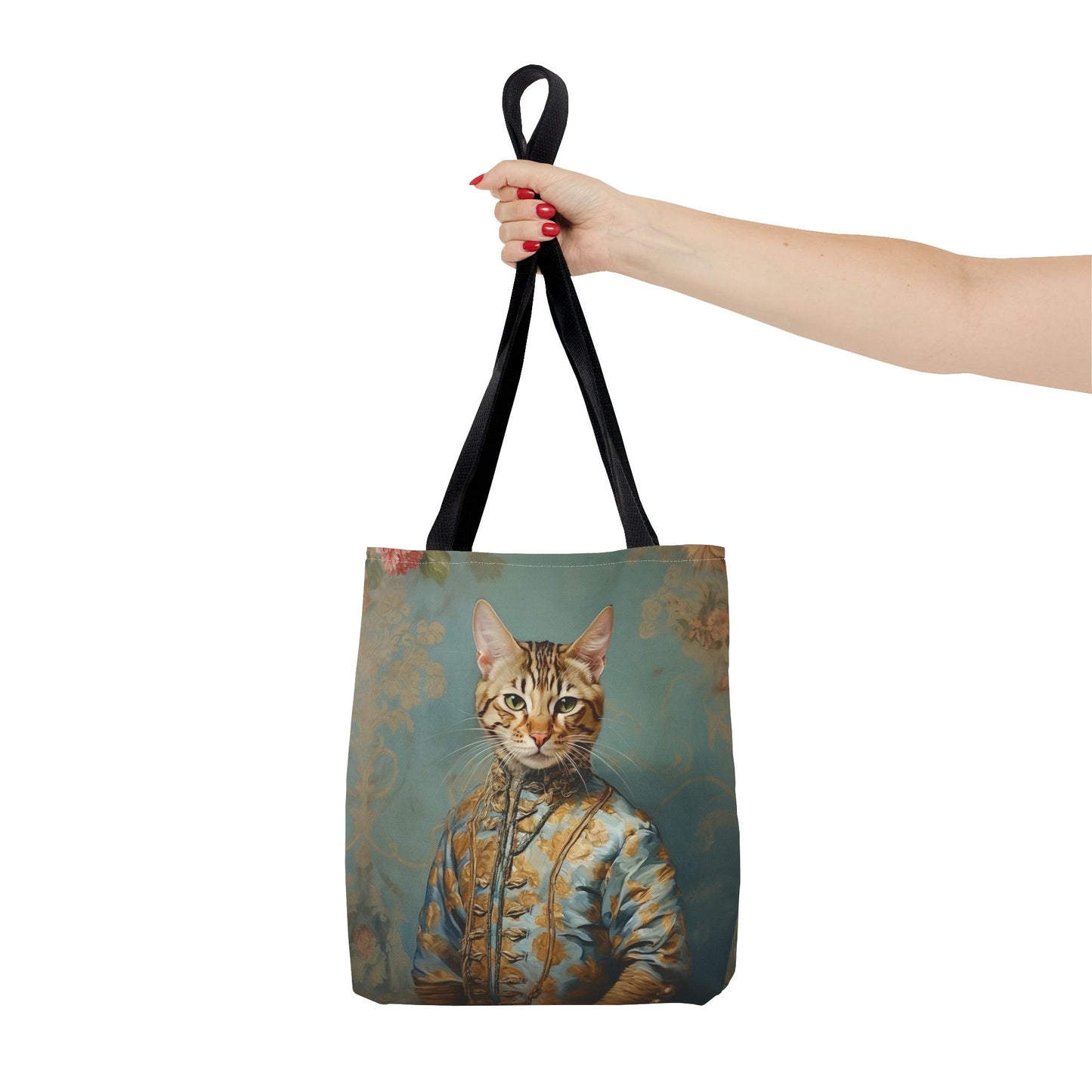 Elegant Bengal Cat Tote Bag, Artistic Eco-Friendly Canvas for Cat Lovers