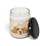 Cocker Spaniel Tribute Candle - Vintage Art Soy Gift for Pet Lovers