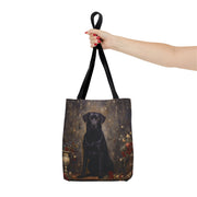 Black Labrador Elegance Tote Bag, Classic Dog Lover Gift