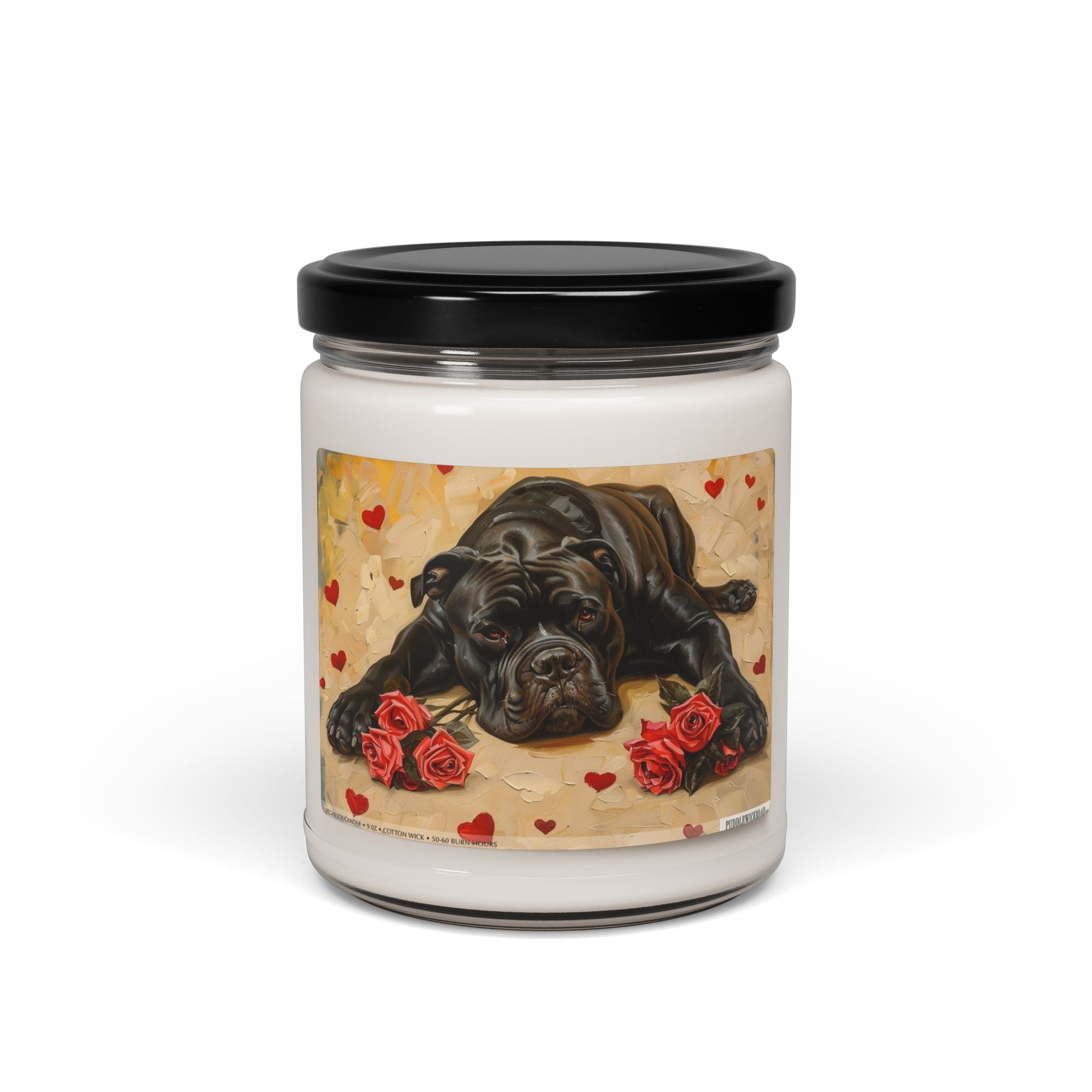 Cane Corso Heartfelt Rose Candle – Pet Lover Gift & Decor