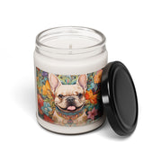 Floral Frenchie Soy Candle – Adorable Dog Lover Gift