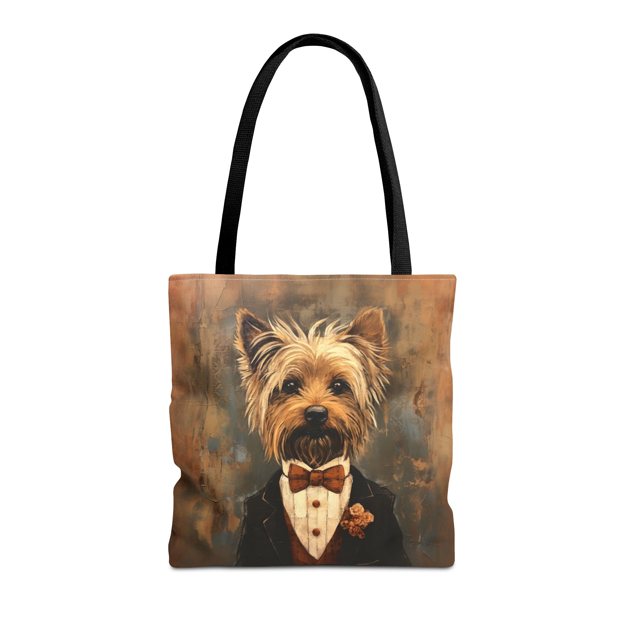 Dapper Yorkshire Terrier Tote Bag, Stylish Eco-Friendly Market Bag