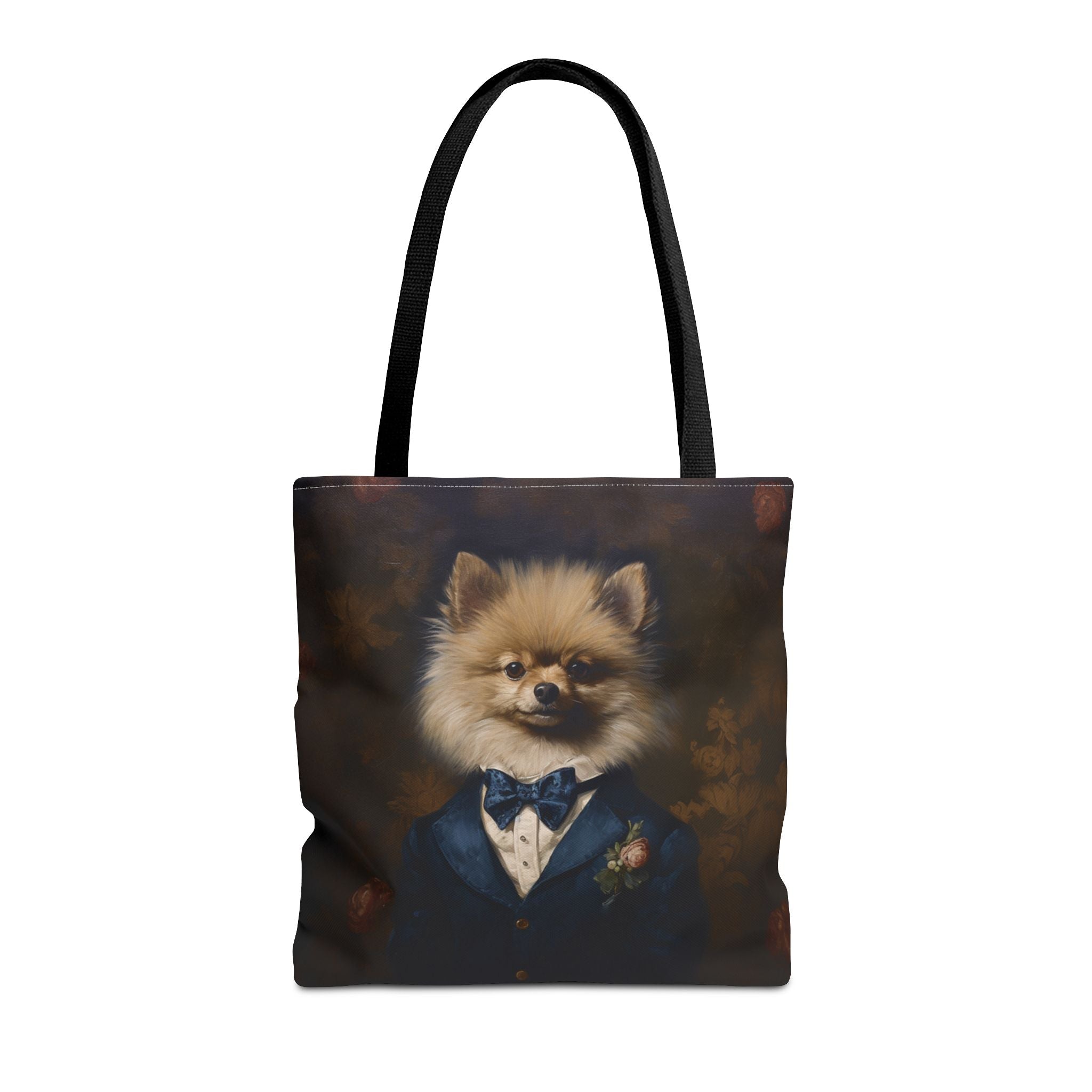 Regal Pomeranian Canvas Tote Bag, Dog Lover's Eco-Friendly Gift