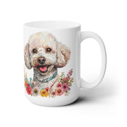 Charming Poodle Floral Mug – Perfect for Dog Moms & Pet Lovers