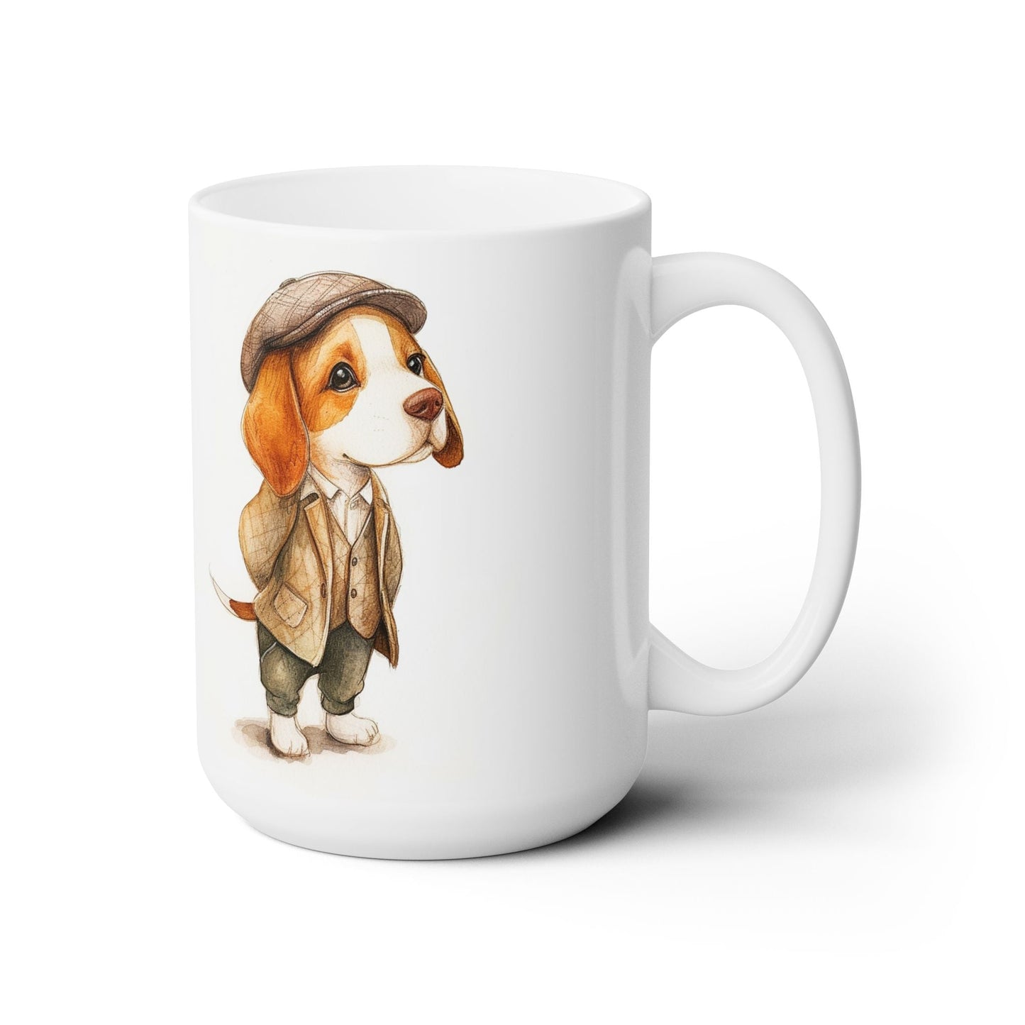 Dapper Beagle Coffee Mug – Dog Lover Gift for Beagle Moms