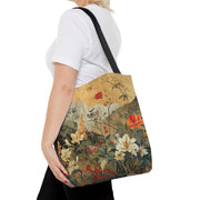 Nature-Inspired Floral Canvas Tote Bag, Eco-Friendly & Versatile