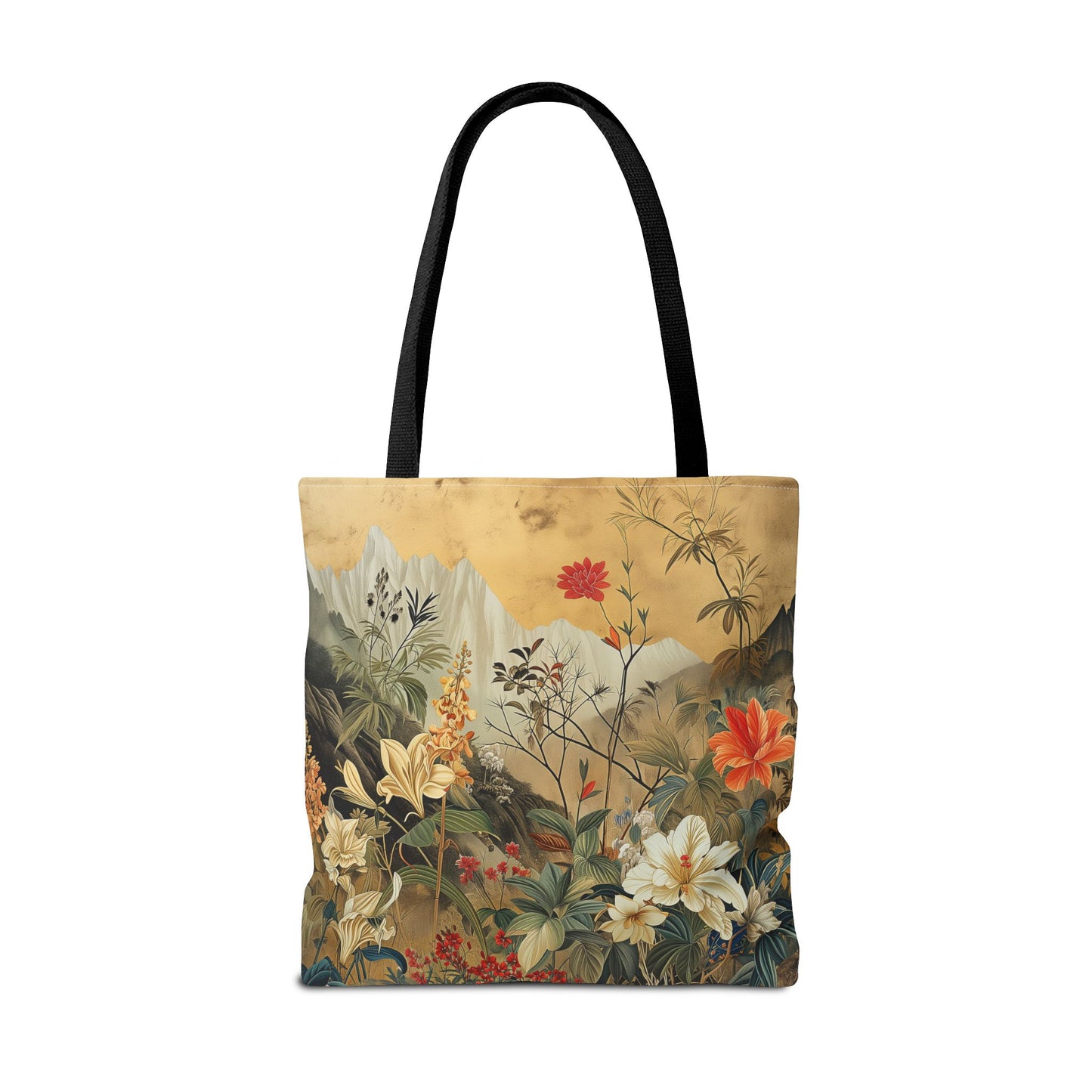 Nature-Inspired Floral Canvas Tote Bag, Eco-Friendly & Versatile