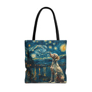 Starry Night Labrador Tote Bag - Artistic Eco-Friendly Canvas Gift - Darwin & Rose